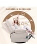 HOMCOM Massagesessel-98L x 90B x 98H cm-Beige