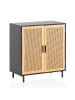 FineBuy Sideboard in Schwarz / MDF / 80x40x87