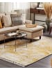 Beliani Orientalisch BOYALI in Beige/Gelb - (W) 140 x (H) 4 x (L) 200 cm