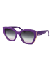 Ana Hickmann Frauen Sonnenbrille Katzenauge Lila