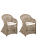 Beliani 2er-Set Sessel SUSUA II in Beige