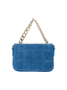 faina Schultertasche Aus Leder in Blaue Aster