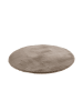 Kayoom Wohnzimmer Teppich – Hochflorteppich Rabbit Light 525 120cm RUND in taupe - rund