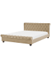 Beliani Doppelbett AVALLON in Beige/Braun - (W) 192 x (H) 94 x (L) 233 cm