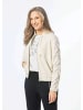 GOLDNER Blouson Blouson mit klassischen Details in stein