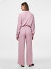Pieces Hose mit weitem Bein in Dawn Pink