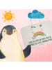 Mr. & Mrs. Panda Badvorleger Einhorn Regenbogen mit Spruch in Weiß
