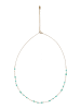 grassland Women Chain Necklace in Gold Turquoise
