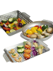 bremermann 3tlg-Set Grillkörbe 22,5 x 11,5 x 33 cm in Edelstahl