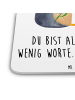 Mr. & Mrs. Panda Untersetzer für Gläser Pinguin Pärchen mit Spruch in Weiß