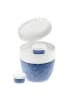 koziol Lunchboxen BENTOBOX L für Salate und Dressings in Blau, 14 x 13 x 14 cm