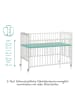 fillikid Beistellgitterbett Nena aus massivem in weiss