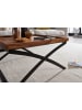 FineBuy Couchtisch in Braun / Sheesham / 63x63x39