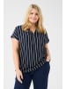 KAFFE curve Ärmellose Bluse KCsida Regular fit in Navy / Grey Stripe