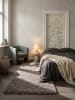 KADIMA DESIGN Teppich Hochflor Shaggy Waschbar Einfarbig RHEIN Strapazierfähig in Taupe