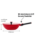 Stoneline SMART Wokpfanne 30 cm, abnehmbarer Griff | mit Deckel in Rot