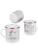Mr. & Mrs. Panda Tasse Koala Luftballon mit Spruch in Grau Pastell