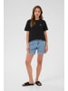 Kaffe T-shirt KAemily Regular fit in Black Deep W. Silver Heart