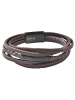 Adeliás Unisex Armband – Lederarmband aus Leder 19 cm in braun
