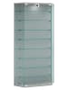 VCM  Wandvitrine Glasvitrine Benila XL in Silber