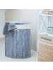 relaxdays 3 x Eckwäschekorb in Grau - (B)49,5 x (H)65 x (T)37 cm