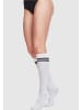 Urban Classics Urban Classics Damen Ladies College Socks in wht/blk