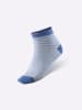 WITT WEIDEN Damen-Sneakersocken in mittelblau-gemustert