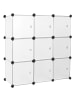 SONGMICS Regalsystem Damion in Weiß - (B)31 x (H)93 x (T)93 cm