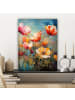MuchoWow Leinwand bilder Bunte Blumen (BxH)