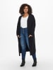 ONLY Carmakoma Lange Strick Jacke Cardigan Übergröße CARNEW in Schwarz-2