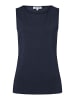 More & More Stretch-Basic-Top, Vorderteil gedoppelt in marine