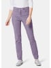 GOLDNER Kurzgröße:  Damen Jeans Slim Fit LOUISA mit Stretch-Anteil in lavendel