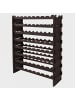 relaxdays Weinregal in Braun - (B)85 x (H)107 x (T)25,5 cm