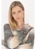 Usha Damen Pullover in Grau Mehrfarbig