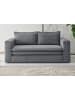 Furn.Design Sofa grau Cord, Couch 2-Sitzer 180 cm