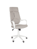 Beliani Bürostuhl DELIGHT in Beige/Weiß - (W) 64 x (H) 116 x (L) 64 cm