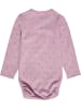 Hummel Kinder Langarmbody "Mini Bee Aop Body Longsleeve" in Lila