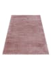 KADIMA DESIGN Teppich Hochflor Shaggy Uni Style Polypropylen Wohnzimmer in Rosa