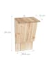 relaxdays Fledermauskasten in Natur - (B)22,5x (H)34 x (T)13 cm