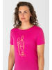 super.natural Merino T-Shirt in fuchsia