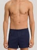 Hanro Boxer Cotton Sporty in midnight navy