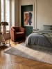 KADIMA DESIGN ZINAL Hochflorteppich Beige 80x150 Uni Polyester Wohnzimmer in Beige