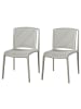 home24 Gartenstuhl Verta 2er-Set in Beige