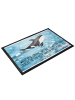 Mr. & Mrs. Panda Sauberlaufmatte Orca mit Spruch in OZeichenanblue