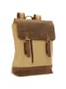 Dermata - Rucksack Canvas/Leder Kombination 39 cm (brown) in braun