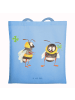 Mr. & Mrs. Panda Tragetasche Hummeln Kleeblatt ohne Spruch in Sky Blue