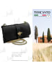 Toscanto Leder Schultertasche, Clutch Toscanto Tasche schwarz ca. 23cm