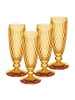 Villeroy & Boch 4er Set Sektgläser Boston Coloured in – 145 ml in Saffron