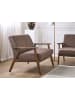 Beliani 2-Sitzer Sofa ASNES in Braun - (W) 110 x (H) 80 x (L) 80 cm