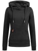 Alessandro Salvarini Hoodie Alessandro Salvarini Damen Sweatshirt Hoodie Kapuzen Pullover AS298 in Schwarz